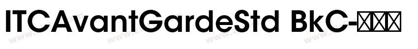 ITCAvantGardeStd BkC字体转换